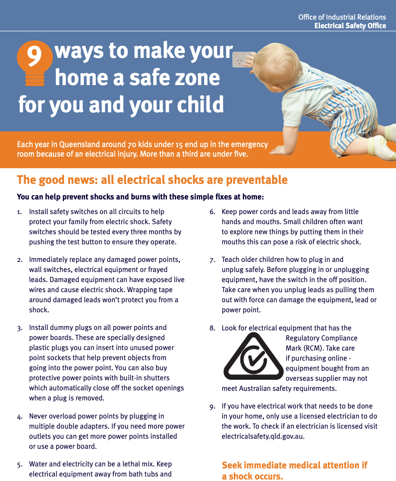 Protect your kids from electrical danger Electrical Safety Office